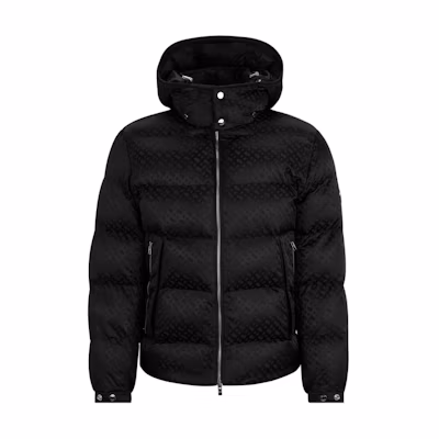 HUGO BOSS Detachable Hood Cotton Jacket for Men - Black 50499813-001