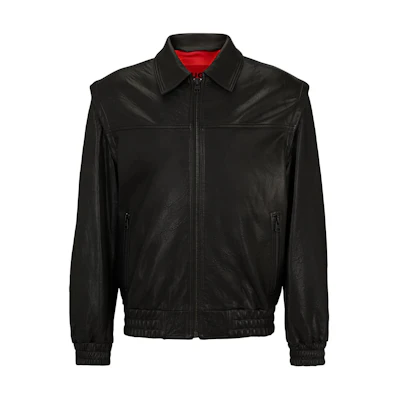 HUGO BOSS Detachable Sleeve Studded Long-Sleeve Jacket Black 50504409-001