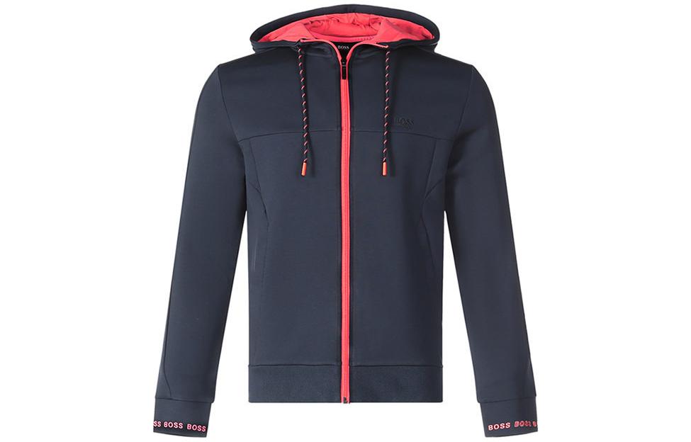 HUGO BOSS Embroidered Logo Navy Sweatshirt for Men 50457043-410