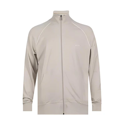HUGO BOSS Embroidered Logo Zip-Up Long Sleeve Sweatshirt Men’s Off-White 50469596-276
