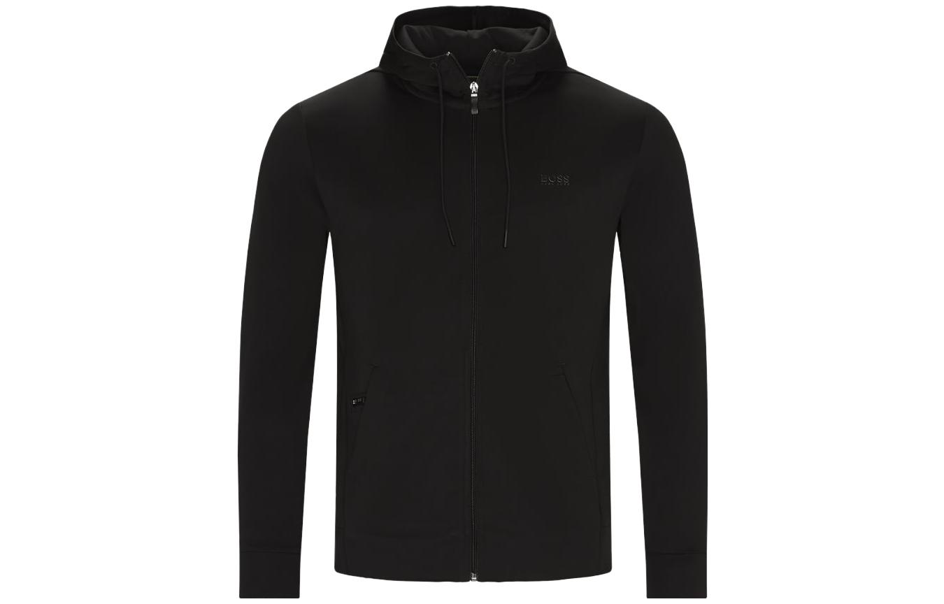 HUGO BOSS Embroidered Logo Zip Sweatshirt Black 50410339-001