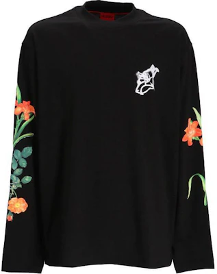 HUGO BOSS 花卉刺繡黑色圓領衛衣 50517427-001 Buy HUGO BOSS 花卉刺繡黑色圓領衛衣 50517427-001