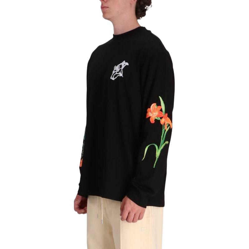 Purchase HUGO BOSS 花卉刺繡黑色圓領衛衣 50517427-001