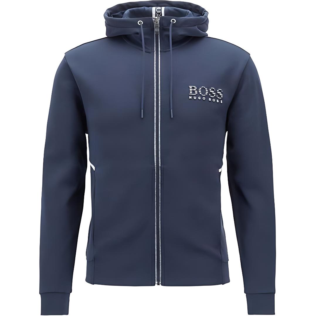 HUGO BOSS Full-Zip Hoodie Jacket Blue () 50399379-410