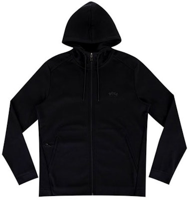 HUGO BOSS FW21 Black Logo Zipper Hoodie Jacket 50455083-001 Buy HUGO BOSS FW21 Black Logo Zipper Hoodie Jacket 50455083-001