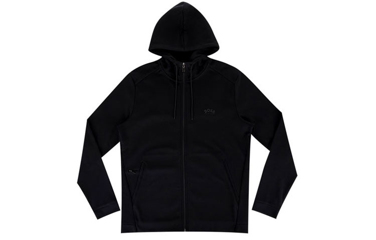 HUGO BOSS FW21 Black Logo Zipper Hoodie Jacket 50455083-001 圖 2