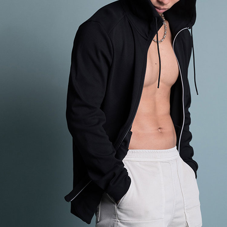 HUGO BOSS FW21 Black Logo Zipper Hoodie Jacket 50455083-001 圖 5