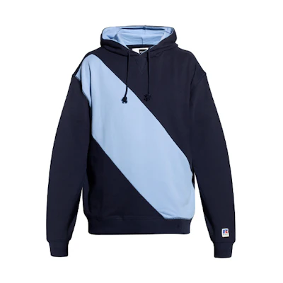 HUGO BOSS FW21 Colorblock Oversized Hoodie Men’s Blue 50455986-404