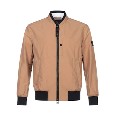 HUGO BOSS FW21 Colorblock Zip-Up Jacket Brown Menswear 50451960-268