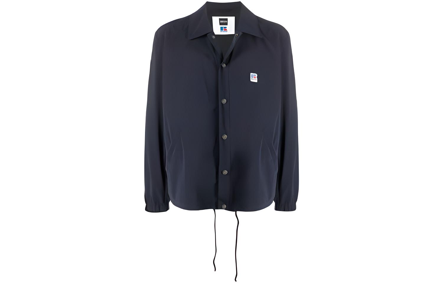 HUGO BOSS FW21 Lightweight Logo Jacket Shirt Blue 50455704-404