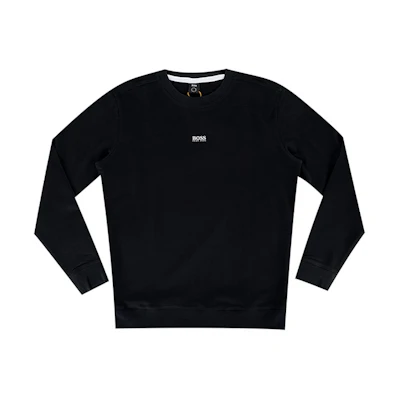 HUGO BOSS FW21 Logo Print Pullover Sweatshirt Black 50459462BAW-001