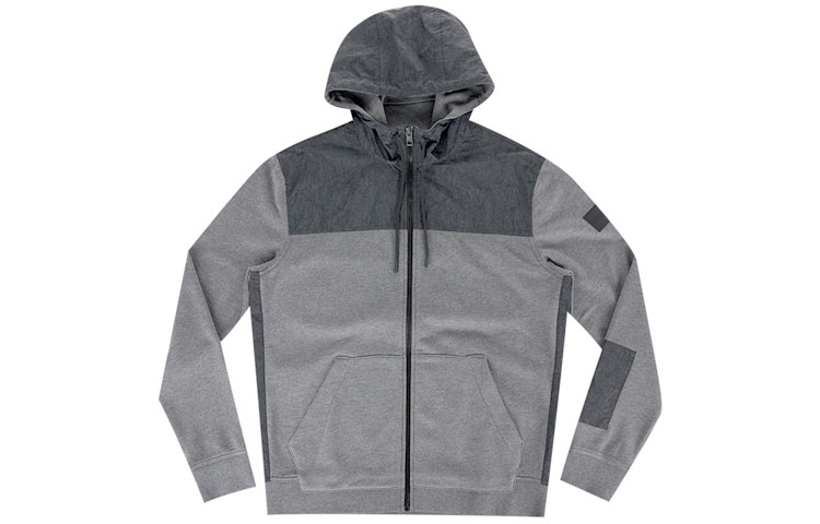 HUGO BOSS FW21 Logo Stamp Zip-Up Hoodie Jacket Men’s Grey 50454381-021
