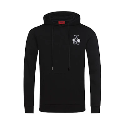 HUGO BOSS FW21 Snake Print Pullover Sweatshirt Black 50403448-001