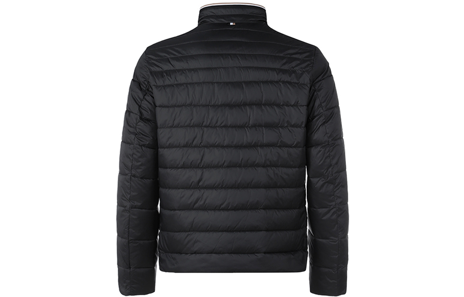 HUGO BOSS FW22  Black Cotton Jacket with Letter Logo Print and Zip Closure. 50464308-001 圖 3