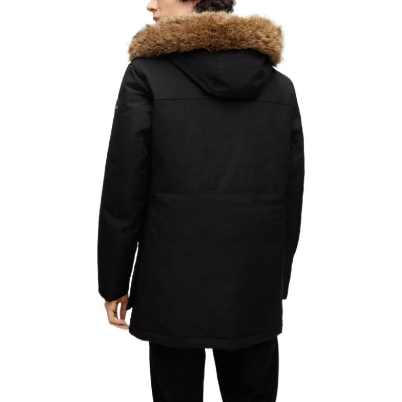HUGO BOSS FW22  Black Hooded Down Jacket with Large Pockets. 50476899-001 圖 5