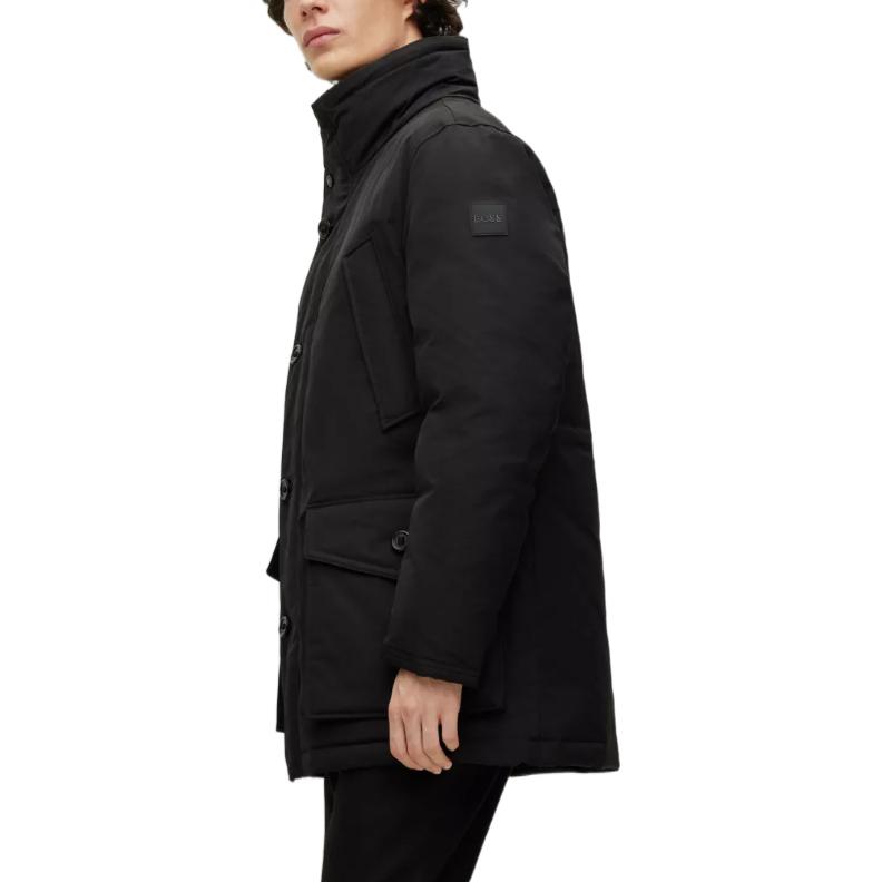 HUGO BOSS FW22  Black Hooded Down Jacket with Large Pockets. 50476899-001 圖 6