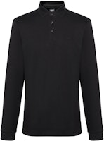 HUGO BOSS FW22 Black Long-Sleeve Solid Color Polo Shirt. 50468392-001 HUGO BOSS FW22 Black Long-Sleeve Solid Color Polo Shirt. 50468392-001