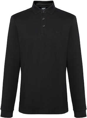 HUGO BOSS FW22 黑色長袖純色POLO衫. 50468392-001 Buy HUGO BOSS FW22 黑色長袖純色POLO衫. 50468392-001