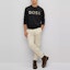 Lookbook HUGO BOSS FW22 黑色圓領印花標誌長袖上衣 50476140-001