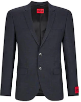 HUGO BOSS FW22 Blazer Black with Solid Logo Sleeve Tag Design. 50457151-403 HUGO BOSS FW22 Blazer Black with Solid Logo Sleeve Tag Design. 50457151-403