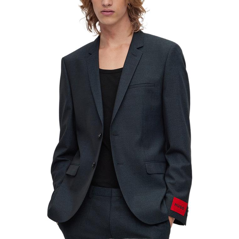HUGO BOSS FW22  Blazer Black with Solid Logo Sleeve Tag Design. 50457151-403 圖 3