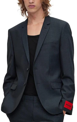 HUGO BOSS FW22 黑色西裝外套,袖標設計附品牌標誌。 50457151-403 Lookbook HUGO BOSS FW22 黑色西裝外套,袖標設計附品牌標誌。 50457151-403