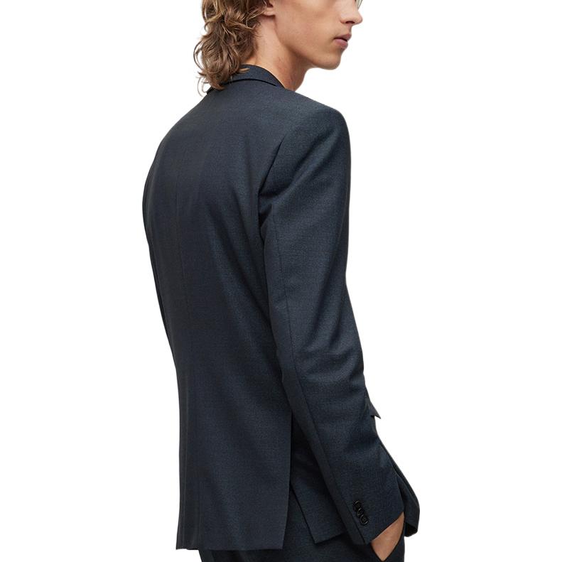 HUGO BOSS FW22  Blazer Black with Solid Logo Sleeve Tag Design. 50457151-403 圖 4