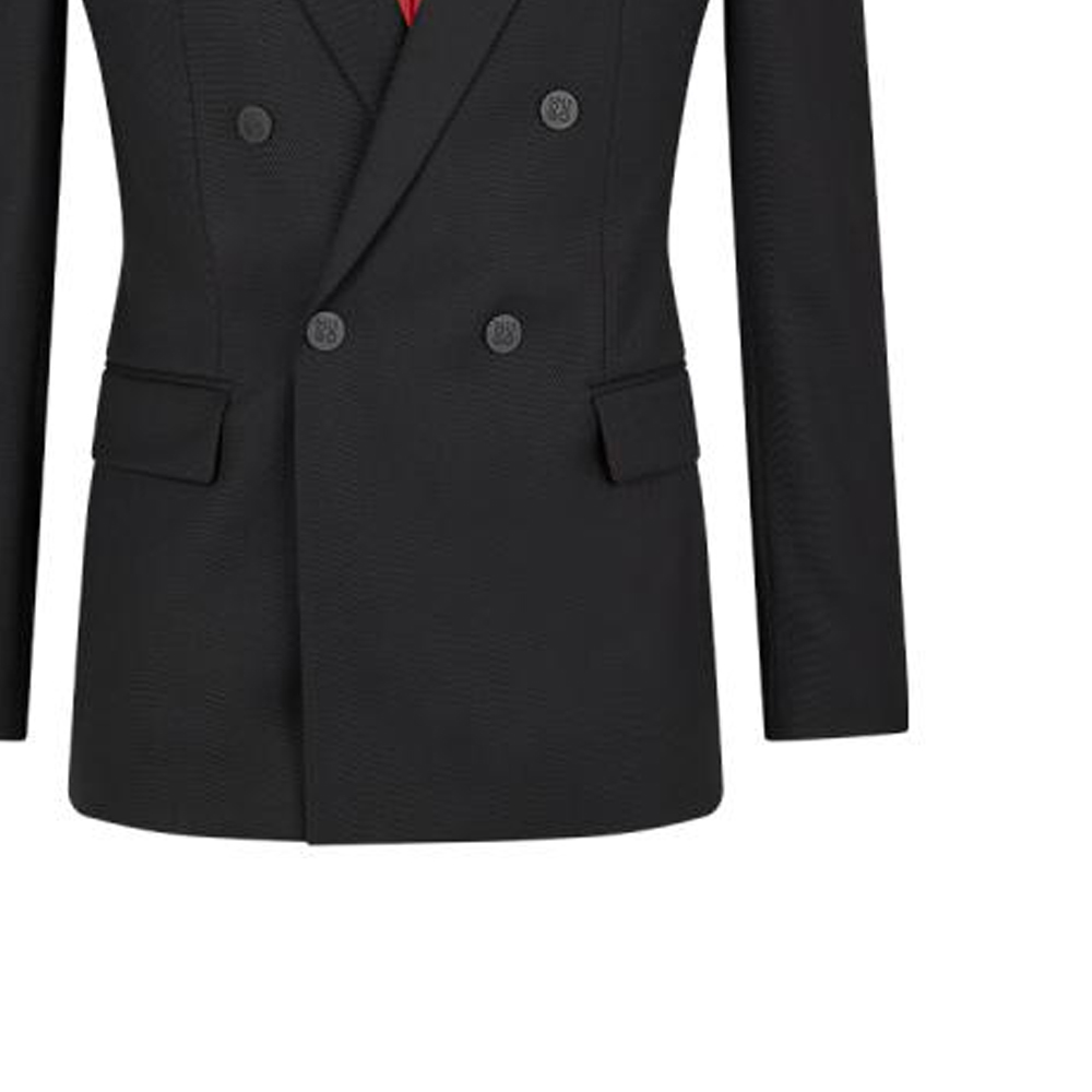 HUGO BOSS FW22  Double-Breasted Casual Blazer Jacket Black 50475994-001 圖 7