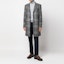 Lookbook HUGO BOSS FW22 灰色格紋單扣中長大衣 50479580-001