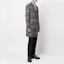 Purchase HUGO BOSS FW22 灰色格紋單扣中長大衣 50479580-001