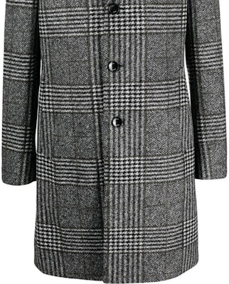 HUGO BOSS FW22 灰色格紋單扣中長大衣 50479580-001 Sizing HUGO BOSS FW22 灰色格紋單扣中長大衣 50479580-001