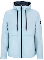 HUGO BOSS FW22 Light Blue Solid Logo Drawstring Hoodie Jacket. 50474045-453 HUGO BOSS FW22 Light Blue Solid Logo Drawstring Hoodie Jacket. 50474045-453