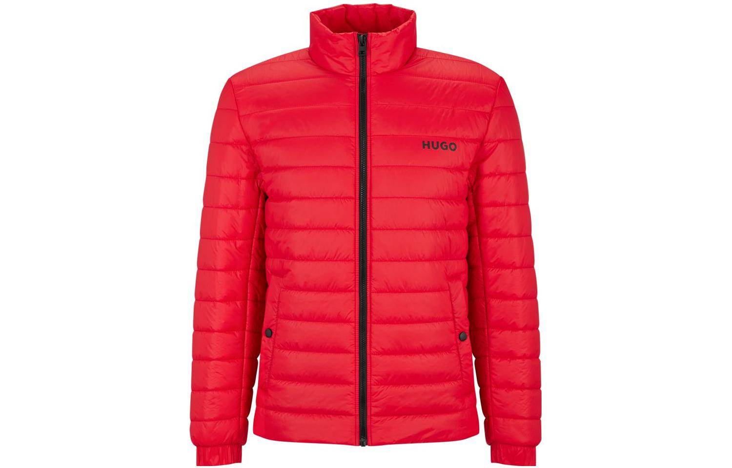 HUGO BOSS FW22  Lightweight Solid Logo Zip-Up Jacket. 50468719-693