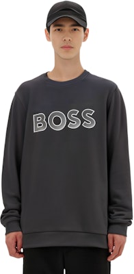 HUGO BOSS FW22 海軍藍純色字母印花衛衣. 50483018-402 Purchase HUGO BOSS FW22 海軍藍純色字母印花衛衣. 50483018-402