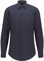 HUGO BOSS FW22 Solid Blue Casual Shirt. 50469345-404 HUGO BOSS FW22 Solid Blue Casual Shirt. 50469345-404