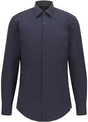 HUGO BOSS FW22 Solid Blue Casual Shirt. 50469345-404 Order HUGO BOSS FW22 Solid Blue Casual Shirt. 50469345-404