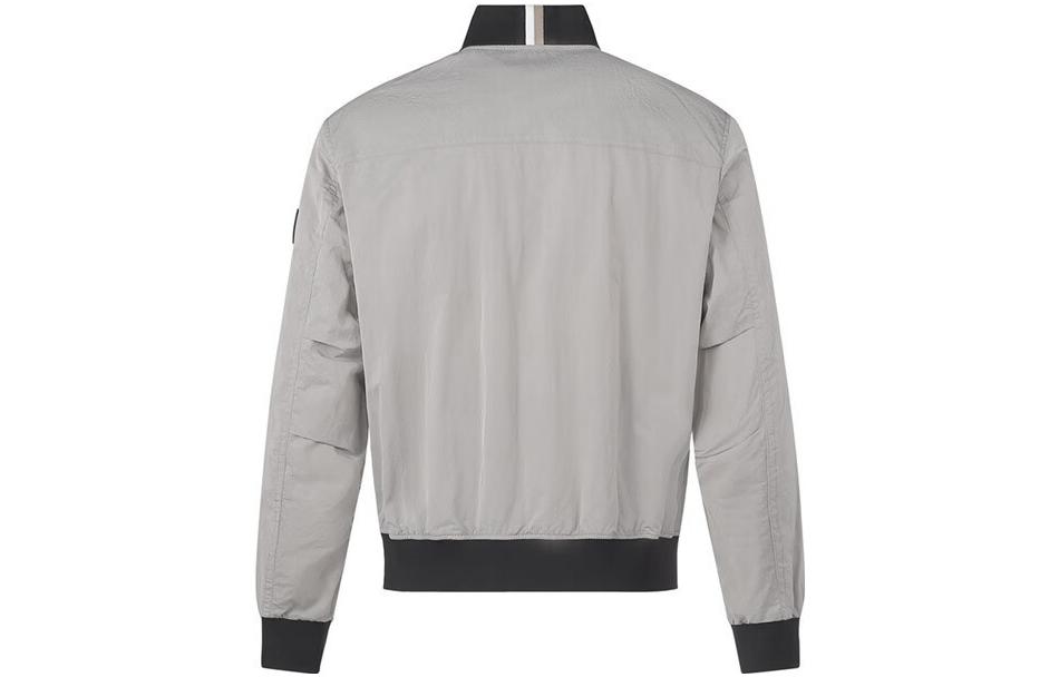 HUGO BOSS FW22  Solid Color Zip-Up Bomber Jacket Light Brown 50469939-131 圖 3