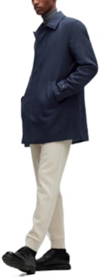 HUGO BOSS FW22 經典海軍藍單排扣大衣 50479347-404 Lookbook HUGO BOSS FW22 經典海軍藍單排扣大衣 50479347-404