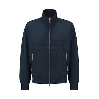 HUGO BOSS FW22 Solid Navy Zip Pocket Casual Long Sleeve Jacket 50482595-404