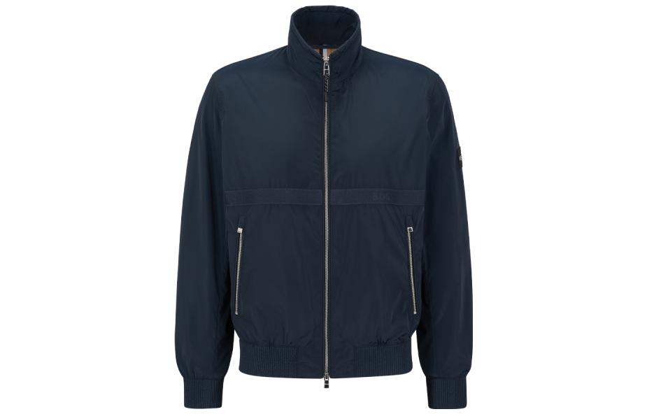 HUGO BOSS FW22  Solid Navy Zip Pocket Casual Long Sleeve Jacket 50482595-404 圖 2