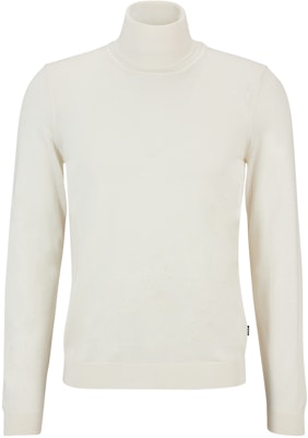 HUGO BOSS FW22 White Slim-Fit Turtleneck Wool Sweater Pullover. 50468262-131 Buy HUGO BOSS FW22 White Slim-Fit Turtleneck Wool Sweater Pullover. 50468262-131