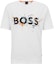 Buy HUGO BOSS FW22 白色潑墨字母印花純棉針織T恤 50491718-102