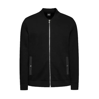 HUGO BOSS FW22 Black Casual Zip Pocket Long Sleeve Jacket 50471725-001