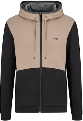 휴고 보스 FW22 블랙 컬러블록 지퍼 긴팔 스웻셔츠 50477042-001 Buy 휴고 보스 FW22 블랙 컬러블록 지퍼 긴팔 스웻셔츠 50477042-001