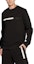 Purchase HUGO BOSS FW22 Black Crewneck Pullover Sweatshirt with Logo Embroidery. 50471712-001