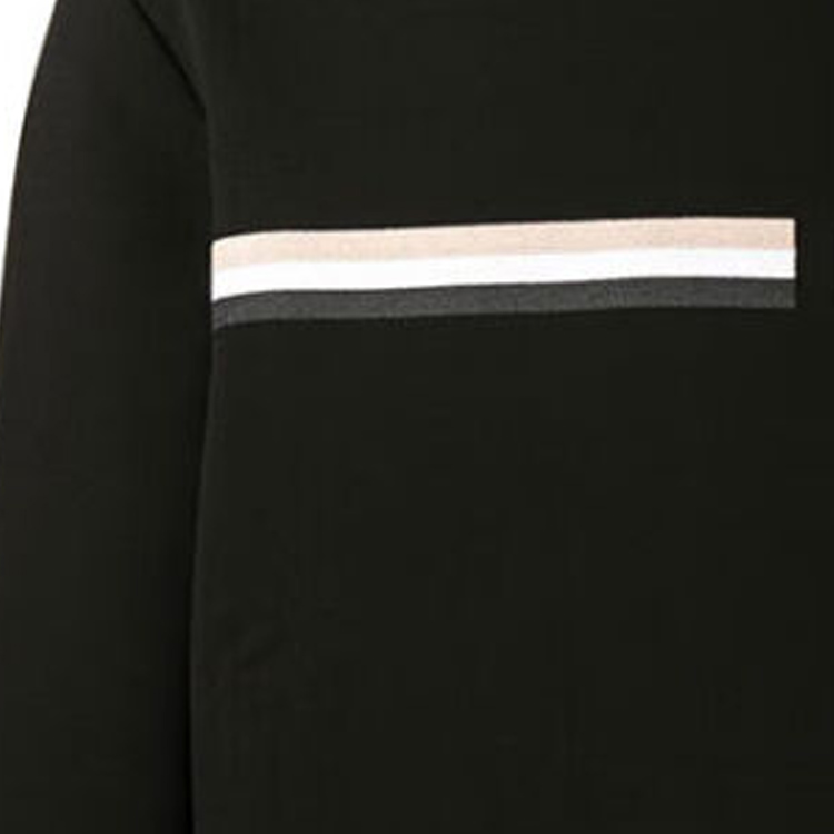 Details for HUGO BOSS FW22 Black Crewneck Pullover Sweatshirt with Logo Embroidery. 50471712-001