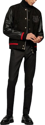 HUGO BOSS FW22 黑色虎紋紋理設計圓領毛衣 50463040-001 Lookbook HUGO BOSS FW22 黑色虎紋紋理設計圓領毛衣 50463040-001