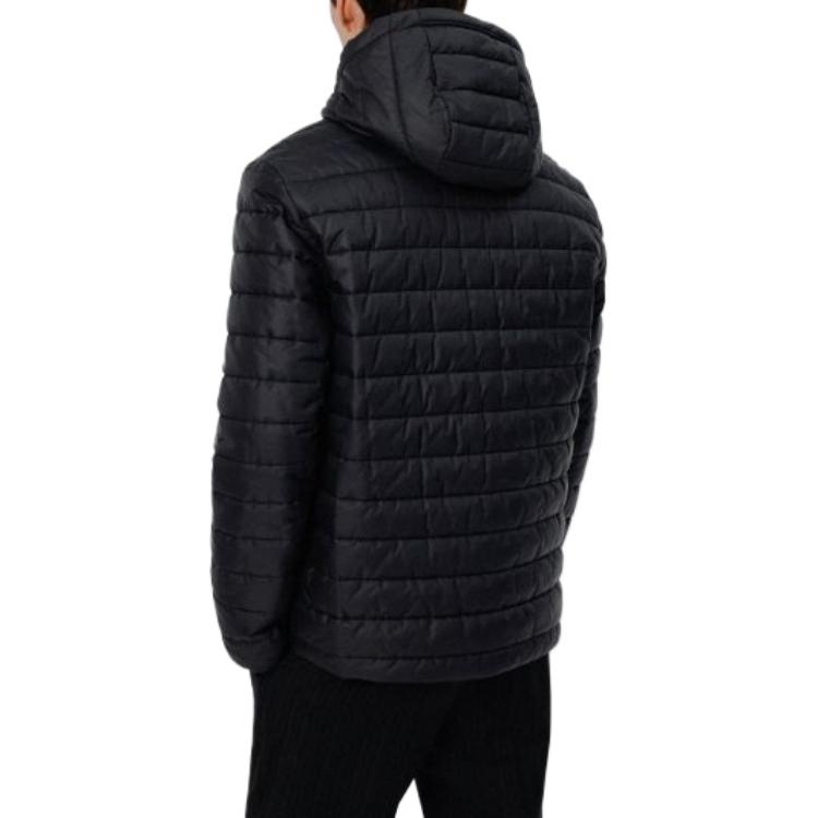 Purchase HUGO BOSS 2022秋冬男款黑色連帽夾克帶LOGO印花。 50474699-001