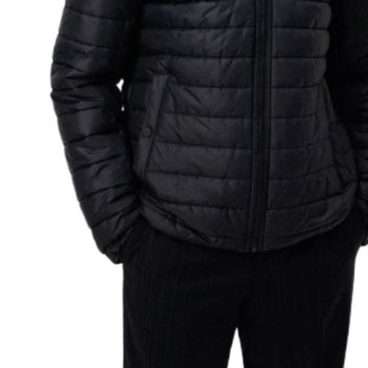 Sizing HUGO BOSS 2022秋冬男款黑色連帽夾克帶LOGO印花。 50474699-001