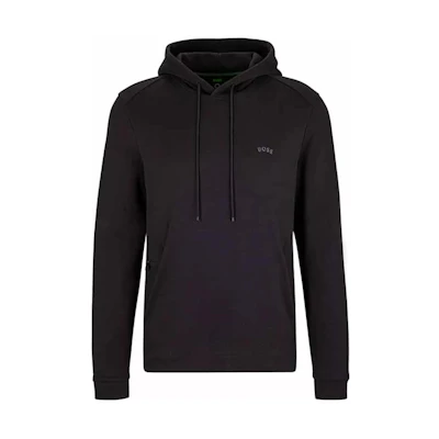 HUGO BOSS FW22 Black Minimal Logo Pullover Hoodie 50471849-001